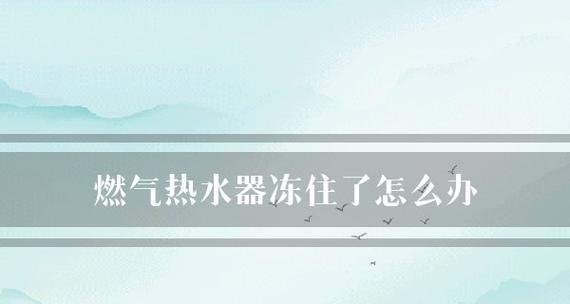 燃气热水器被冻住了该如何处理（解决燃气热水器冻住问题的有效方法）