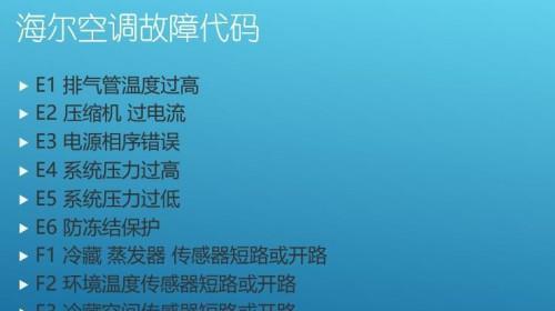 空调出现e6错误代码是什么意思？如何快速解决？